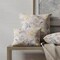 Blue Yellow Stain & Water Resistant Performance Pet Friendly Floral Linen Look Print Upholstery Fabric by The Yard - SKU: Nova Daffodil